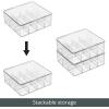 imagemDesign Tea Bag Single Serve Pouch Divided Box Holder Organizer Clear11 x 103 x 37