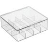 imagemDesign Tea Bag Single Serve Pouch Divided Box Holder Organizer Clear11 x 103 x 37