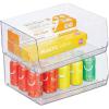 imagemDesign Extra Wide Stackable Plastic Food Storage Organizer Bin Basket with Open Front for Household Kitchen Cabinets Pantry Offices Closets Bedrooms Bathrooms  152quot Wide 2 Pack  Clear12 x 15 x 625 Pack of 2