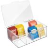 imagemDesign Tea Bag Single Serve Pouch Divided Box Holder Organizer Clear1055 x 355 x 725