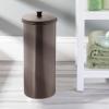 imagemDesign Free Standing Toilet Paper Holder  Toilet Paper Storage for Bathroom  Toilet Roll Holder Free Standing in BlackBronze