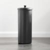 imagemDesign Free Standing Toilet Paper Holder  Toilet Paper Storage for Bathroom  Toilet Roll Holder Free Standing in BlackCharcoal