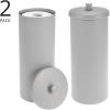 imagemDesign Free Standing Toilet Paper Holder  Toilet Paper Storage for Bathroom  Toilet Roll Holder Free Standing in BlackGray