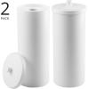 imagemDesign Free Standing Toilet Paper Holder  Toilet Paper Storage for Bathroom  Toilet Roll Holder Free Standing in BlackWhite