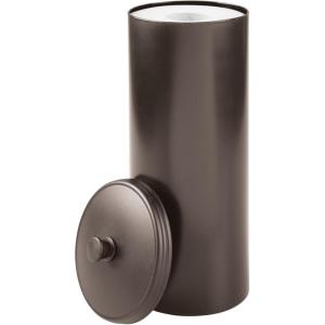 imagemDesign Free Standing Toilet Paper Holder  Toilet Paper Storage for Bathroom  Toilet Roll Holder Free Standing in BlackBronze