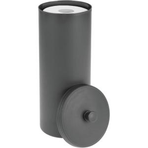 imagemDesign Free Standing Toilet Paper Holder  Toilet Paper Storage for Bathroom  Toilet Roll Holder Free Standing in BlackCharcoal