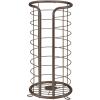 imagemDesign Metal Toilet Paper Holder Stand  Storage Reserve for 3 Rolls of Toilet Tissue  Freestanding Toilet Paper Holder  Stylish Bathroom Floor Toilet Paper Stand  Omni Collection  Matte BlackBronze