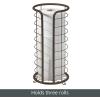 imagemDesign Metal Toilet Paper Holder Stand  Storage Reserve for 3 Rolls of Toilet Tissue  Freestanding Toilet Paper Holder  Stylish Bathroom Floor Toilet Paper Stand  Omni Collection  Matte BlackBronze