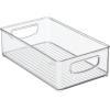 imagemDesign Stackable Storage Box with Builtin Handles  Transparent Medicine Box with Practical Design  Designed for Medicine Storage in The Household  ClearClear