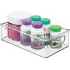 imagemDesign Stackable Storage Box with Builtin Handles  Transparent Medicine Box with Practical Design  Designed for Medicine Storage in The Household  ClearClear