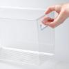 imagemDesign Plastic Slim Organizing Bin for Kitchen Pantry Cabinet Fridge or Freezer Food Organization Storage Bin with Handles Pantry or Kitchen Storage Organizer Bins Ligne Collection Clear