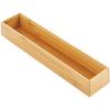 imagemDesign Slim Wooden Bamboo Drawer Organizer  15quot Long Stackable Storage Box Tray for Kitchen DrawersCabinet  Utensil Silverware Spatula Flatware Holder  Echo Collection 2 Pack Natural Wood