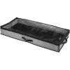 imagemDesign Set of 2 UnderBed Storage Box  Fabric Storage Box with Clear Top Panel ampamp Handles for Clothing and Accessories  SpaceSaving Bedroom Storage Solution  Charcoal GreyBlackCharcoal GrayBlack