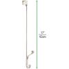image:imagemDesign Metal Modern Over The Door Storage Organizer Rack  Hang Coats Hoodies Hats Scarves Purses Leashes Towels Robes Clothing  17quot Tall 2 Hooks  2 Pack  SatinSatin