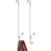 image:imagemDesign Metal Modern Over The Door Storage Organizer Rack  Hang Coats Hoodies Hats Scarves Purses Leashes Towels Robes Clothing  17quot Tall 2 Hooks  2 Pack  SatinSatin