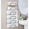 image:imagemDesign Metal Towel Shelves  Towel Rack for The Bathroom with 6 Compartments  Practical Bathroom Accessories for Both Large and Small Towels  SilverGraphite Grey