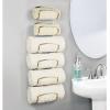 image:imagemDesign Metal Towel Shelves  Towel Rack for The Bathroom with 6 Compartments  Practical Bathroom Accessories for Both Large and Small Towels  SilverSoft Brass