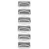 image:imagemDesign Metal Towel Shelves  Towel Rack for The Bathroom with 6 Compartments  Practical Bathroom Accessories for Both Large and Small Towels  SilverWhite