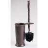 image:imagemDesign Toilet Bowl Brush and Holder  Covered Bathroom Brush  Standing Scrubber in Modern Holder  Compact Space Saving Deep Cleaning  WhiteBronze