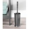 image:imagemDesign Toilet Bowl Brush and Holder  Covered Bathroom Brush  Standing Scrubber in Modern Holder  Compact Space Saving Deep Cleaning  WhiteCharcoal