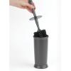 image:imagemDesign Toilet Bowl Brush and Holder  Covered Bathroom Brush  Standing Scrubber in Modern Holder  Compact Space Saving Deep Cleaning  WhiteCharcoal