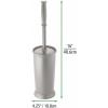 image:imagemDesign Toilet Bowl Brush and Holder  Covered Bathroom Brush  Standing Scrubber in Modern Holder  Compact Space Saving Deep Cleaning  WhiteGray