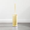 image:imagemDesign Toilet Bowl Brush and Holder  Covered Bathroom Brush  Standing Scrubber in Modern Holder  Compact Space Saving Deep Cleaning  WhiteLight Yellow