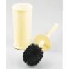 image:imagemDesign Toilet Bowl Brush and Holder  Covered Bathroom Brush  Standing Scrubber in Modern Holder  Compact Space Saving Deep Cleaning  WhiteLight Yellow
