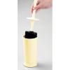 image:imagemDesign Toilet Bowl Brush and Holder  Covered Bathroom Brush  Standing Scrubber in Modern Holder  Compact Space Saving Deep Cleaning  WhiteLight Yellow