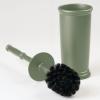 image:imagemDesign Toilet Bowl Brush and Holder  Covered Bathroom Brush  Standing Scrubber in Modern Holder  Compact Space Saving Deep Cleaning  WhiteOlive Green