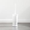image:imagemDesign Toilet Bowl Brush and Holder  Covered Bathroom Brush  Standing Scrubber in Modern Holder  Compact Space Saving Deep Cleaning  WhiteWhite