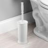 image:imagemDesign Toilet Bowl Brush and Holder  Covered Bathroom Brush  Standing Scrubber in Modern Holder  Compact Space Saving Deep Cleaning  WhiteWhite