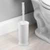 image:imagemDesign Toilet Bowl Brush and Holder  Covered Bathroom Brush  Standing Scrubber in Modern Holder  Compact Space Saving Deep Cleaning  WhiteWhite
