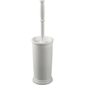 image:imagemDesign Toilet Bowl Brush and Holder  Covered Bathroom Brush  Standing Scrubber in Modern Holder  Compact Space Saving Deep Cleaning  WhiteLight Gray