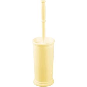 image:imagemDesign Toilet Bowl Brush and Holder  Covered Bathroom Brush  Standing Scrubber in Modern Holder  Compact Space Saving Deep Cleaning  WhiteLight Yellow