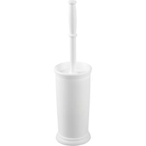 image:imagemDesign Toilet Bowl Brush and Holder  Covered Bathroom Brush  Standing Scrubber in Modern Holder  Compact Space Saving Deep Cleaning  WhiteWhite
