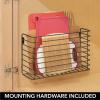 image:imagemDesign Over The Cupboard Hanging Storage Basket  Metal Bakeware Organiser and Cutting Board Holder  Excellent Kitchen Storage Solution  BronzeBronze