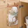 image:imagemDesign Steel Hanging Cabinet Storage Organizer Holder for Kitchen Pantry  Holds Plastic Sandwich Garbage Grocery and Trash Bags Wrap Foil Pack  Spira Collection  BlackCopper