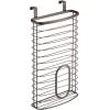 image:imagemDesign Steel Hanging Cabinet Storage Organizer Holder for Kitchen Pantry  Holds Plastic Sandwich Garbage Grocery and Trash Bags Wrap Foil Pack  Spira Collection  BlackBronze
