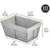 image:imagemDesign Medium Metal Farmhouse Home Storage Organizer Basket  Chicken Wire Design Fabric Liner for Kitchen Bathroom Living Room Pantry Cupboard Shelves Countertop 4 Pack  BlackGray