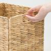 image:imagemDesign Natural Woven Hyacinth Cube Organizer Basket with Handles Storage for Bathroom Laundry Room Shelf or Nursery  Perfect for Cubby Storage Units  Hold Blankets and Books  4 Pack NaturalTanNatural