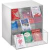 image:imagemDesign Plastic Tea Bag Caddy Box Storage Container Organizer Holder with 3 Drawers  for Kitchen Pantry Cabinet Countertop  Holds Coffee Sugar Packets  Lumiere Collection Light GrayClear