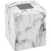 image:imagemDesign Steel Square Tissue Box Cover Modern Facial Tissue Holder for Bathroom Vanity Countertops Bedroom Dressers Night Stands Desks Office and Tables  Unity Collection  SatinMarble