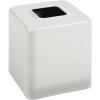 image:imagemDesign Steel Square Tissue Box Cover Modern Facial Tissue Holder for Bathroom Vanity Countertops Bedroom Dressers Night Stands Desks Office and Tables  Unity Collection  SatinLight Gray