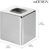 image:imagemDesign Steel Square Tissue Box Cover Modern Facial Tissue Holder for Bathroom Vanity Countertops Bedroom Dressers Night Stands Desks Office and Tables  Unity Collection  SatinChrome