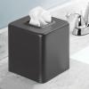 image:imagemDesign Steel Square Tissue Box Cover Modern Facial Tissue Holder for Bathroom Vanity Countertops Bedroom Dressers Night Stands Desks Office and Tables  Unity Collection  SatinGraphite