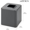 image:imagemDesign Steel Square Tissue Box Cover Modern Facial Tissue Holder for Bathroom Vanity Countertops Bedroom Dressers Night Stands Desks Office and Tables  Unity Collection  SatinGraphite