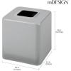 image:imagemDesign Steel Square Tissue Box Cover Modern Facial Tissue Holder for Bathroom Vanity Countertops Bedroom Dressers Night Stands Desks Office and Tables  Unity Collection  SatinGray