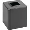 image:imagemDesign Steel Square Tissue Box Cover Modern Facial Tissue Holder for Bathroom Vanity Countertops Bedroom Dressers Night Stands Desks Office and Tables  Unity Collection  SatinGraphite
