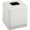 image:imagemDesign Steel Square Tissue Box Cover Modern Facial Tissue Holder for Bathroom Vanity Countertops Bedroom Dressers Night Stands Desks Office and Tables  Unity Collection  SatinLight Gray